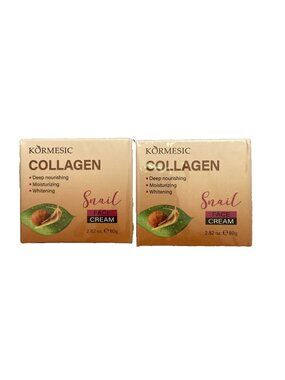 2x Snail Collagen Face Cream - Hydrating, Anti-Wrinkle, Rejuvenating - 2.82 oz